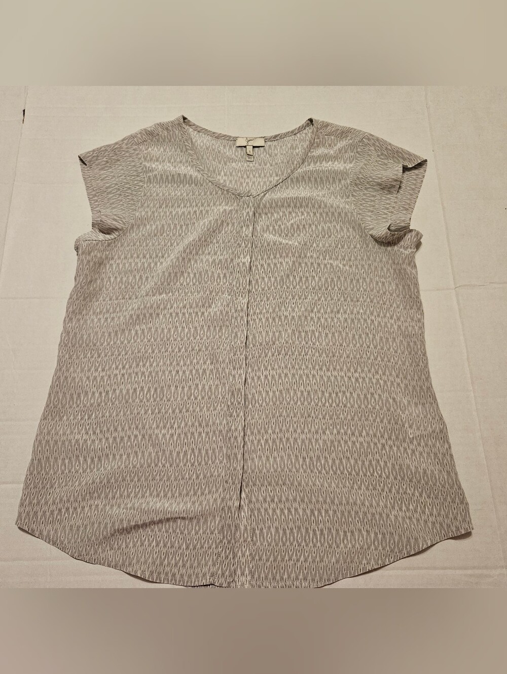 Joie 100% Silk Abstract Print Cap Sleeve Blouse Size Small